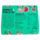 Amarsi è Piacersi Latte Fermentato alla Fragola con Fermento Probiotico 6 x 100 g